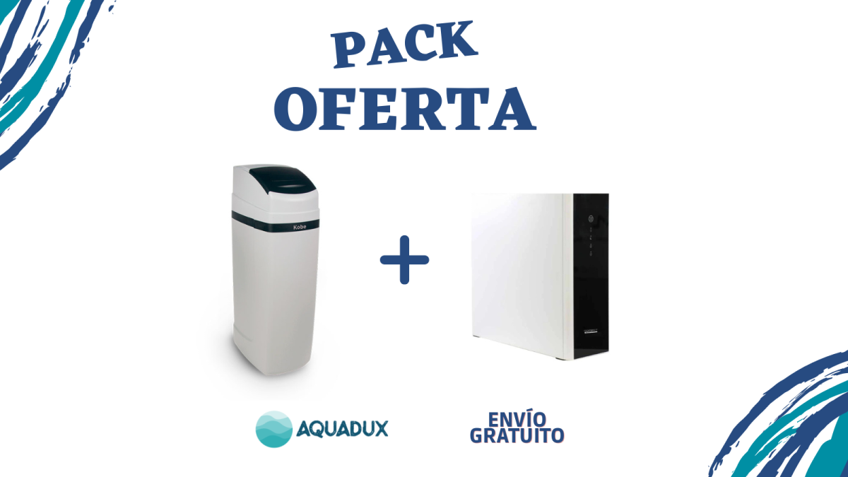 Pack Descalcificador Kobe Clack 35 Litros + Ósmosis Flujo Directo O Direct 800 Pro
