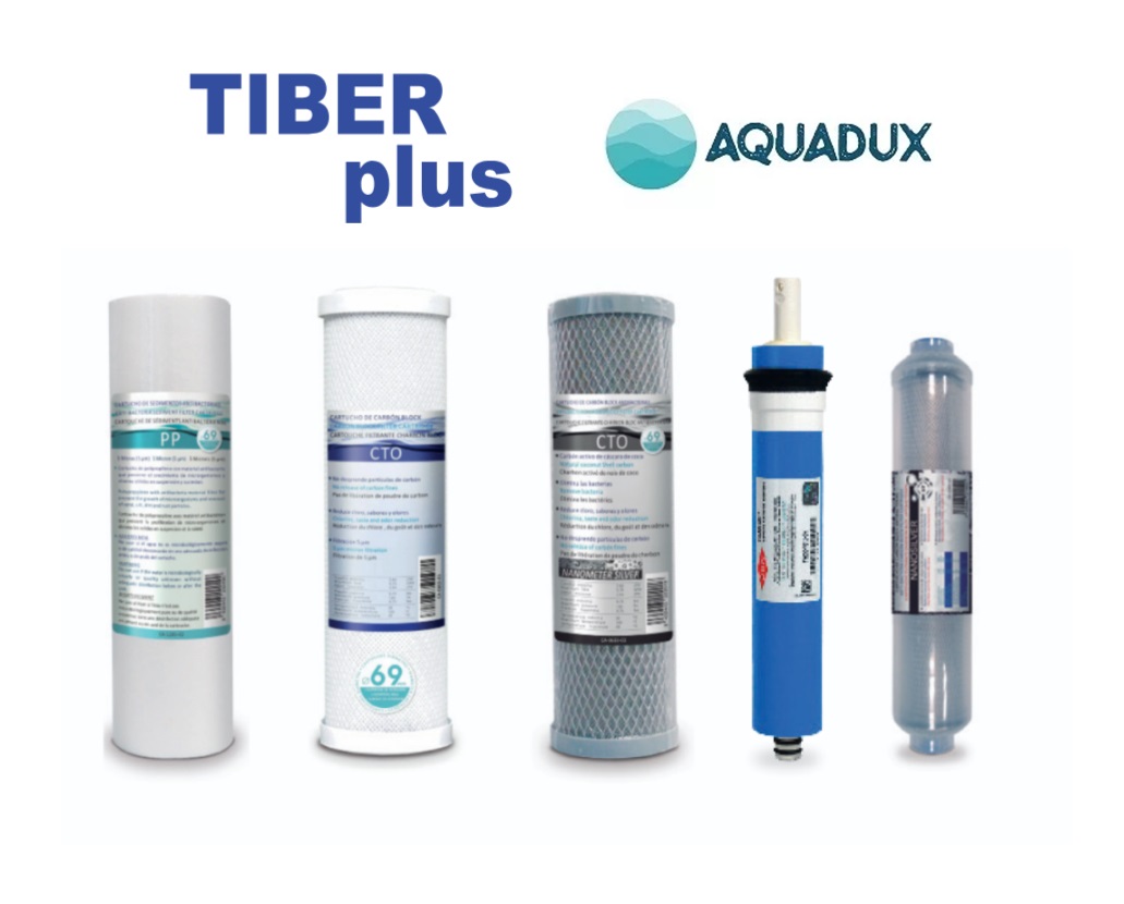 Kit Filtros Ósmosis Tiber Plus Hidro-Water