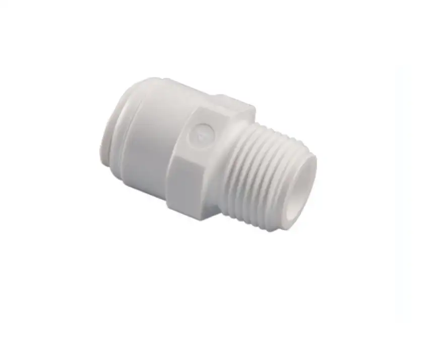 Recto 1/4 Tubing x 1/4 Rosca Macho (Conexión Rápida)