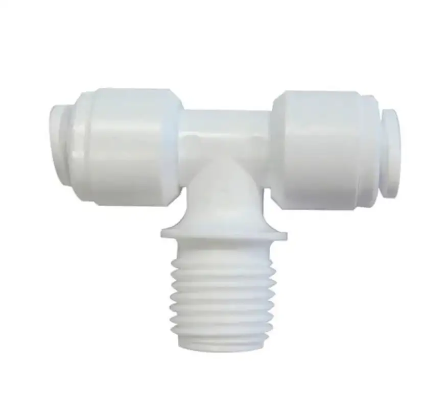 Te Mixta 1/4 Tubing x 1/4 Tubing x 1/4 Rosca Macho